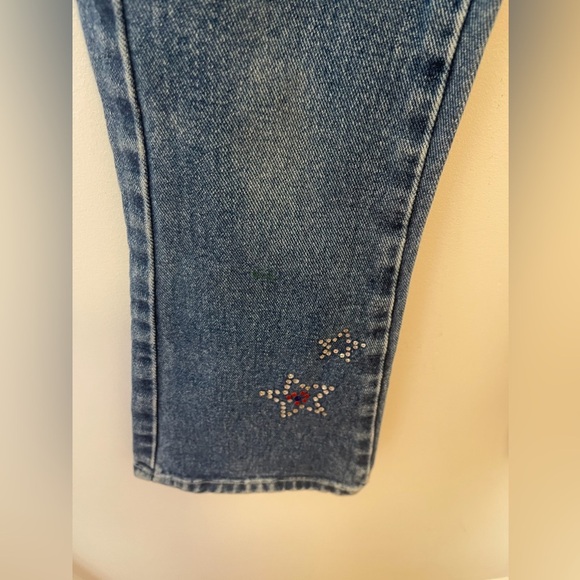 Vintage Y2K 90s 00s Limited Too Embellished Bedazzled  Jeans USA Stars BootCut 7 - Picture 5 of 11